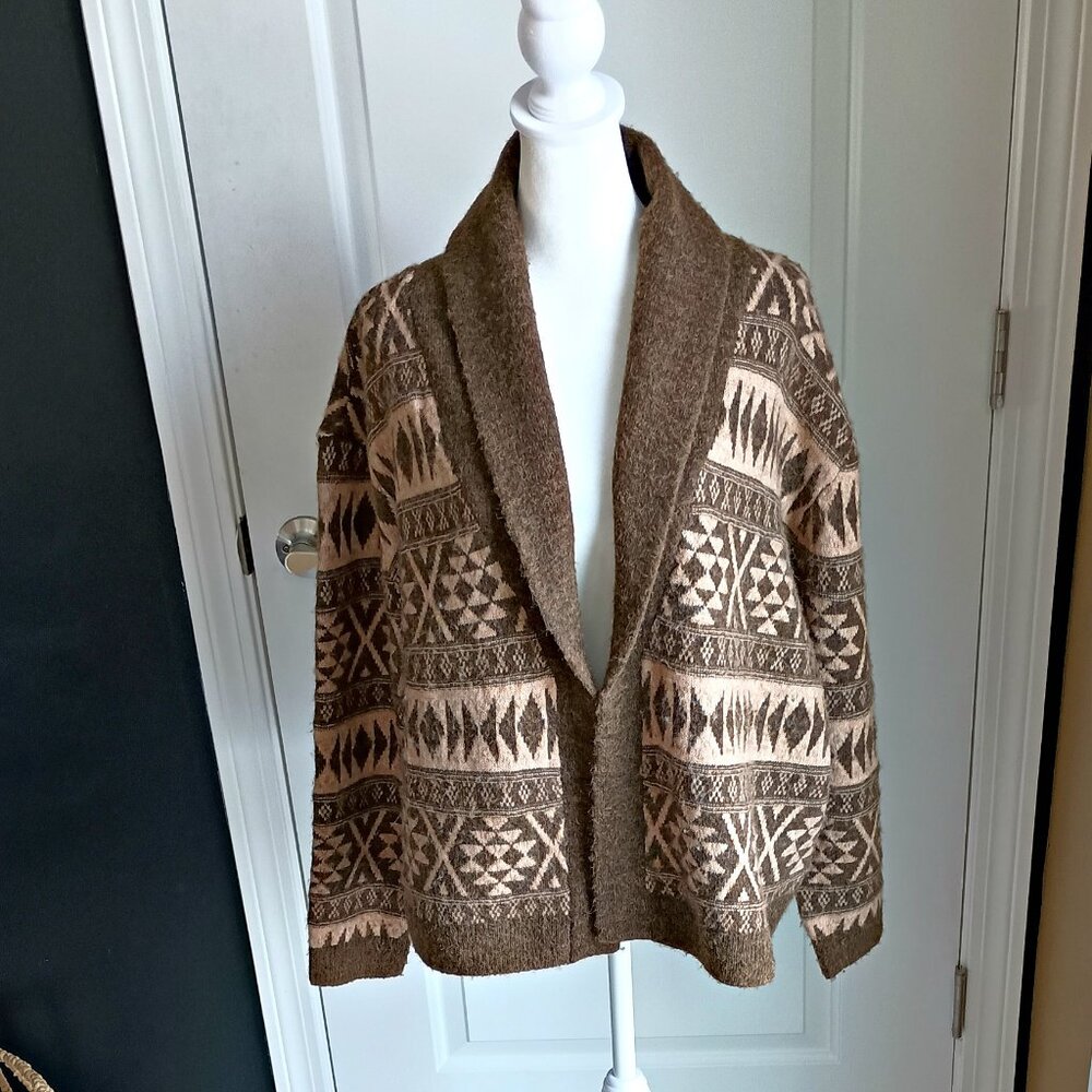 NEW! LUCKY BRAND SOUTHWESTERN FAIR ISLE SWEATER $119
